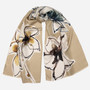 Graphic Flower Scarf
