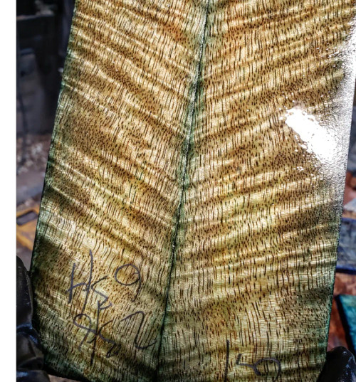  stabilized green dyed curly mango scales XL 2023. 3.3