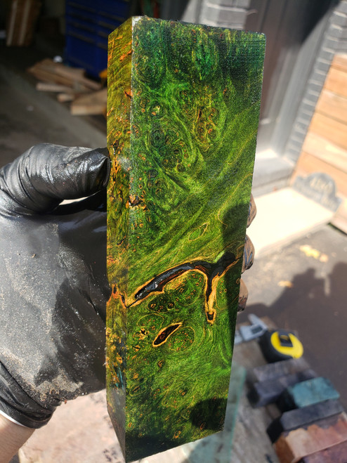  Maple Burl  stabilized block  N 10.14.23