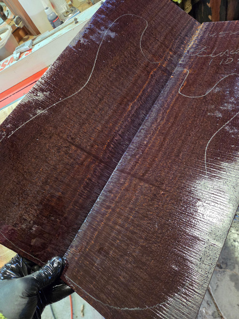 Lacewood stabilized dyed bookmatch 002.1.10.26