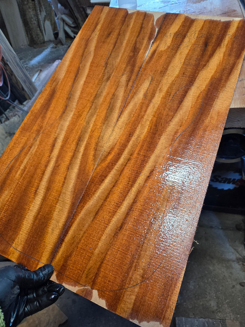 mahogany rope curl bookmatch 1.2.25.26