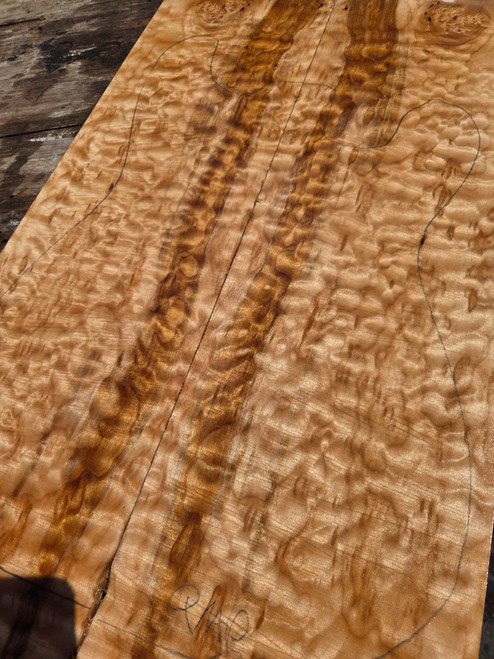 Quilted maple bookmatch  top  13 4.30.26