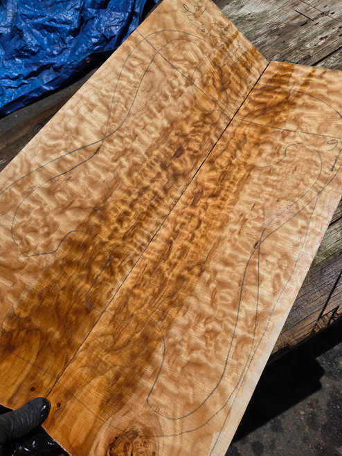 Quilted maple bookmatch  top  14 4.30.26