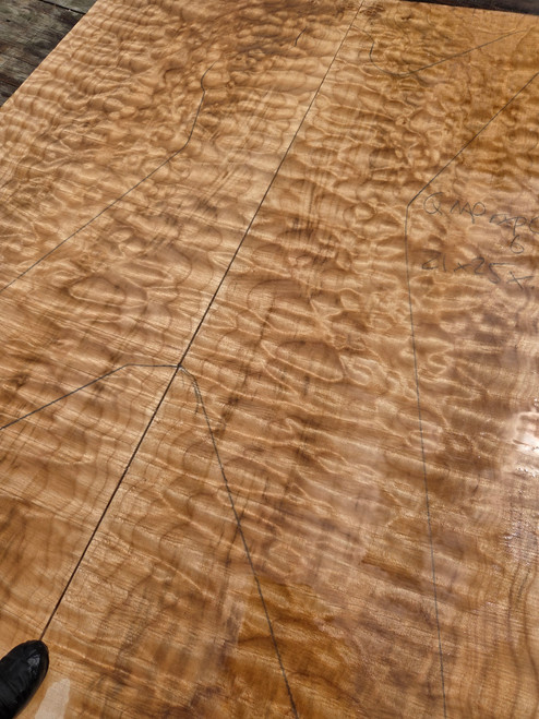 Quilted maple bookmatch  explorer sized top 6.18.26.001