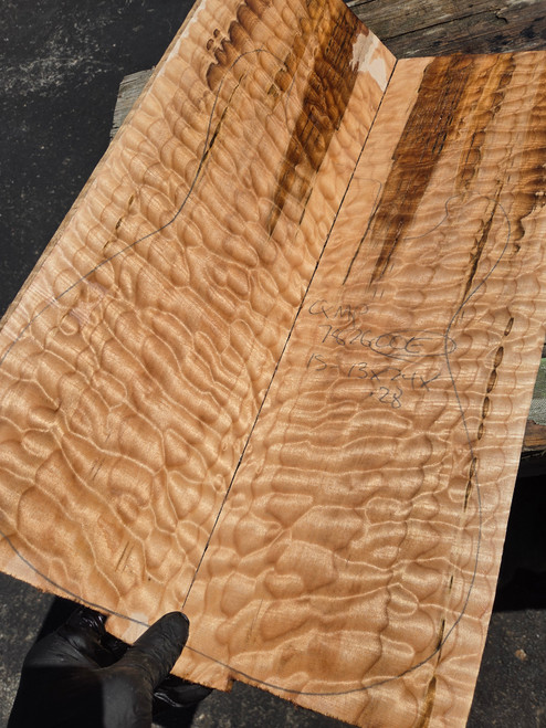 Quilted maple bookmatch  top 7.8.26.00E