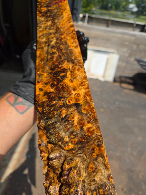 amboyna burl stabilized spindle 8.01.2026 Amb1