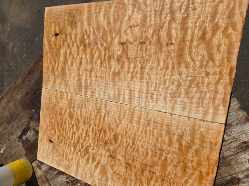 XL Quilted maple bookmatch  top  8.01.26.001