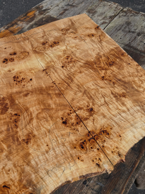 XL Mappa (european black poplar) burl  bookmatch  9.08.26.001