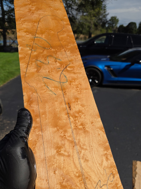 birdseye maple neck blank D 10.01.26  36 long