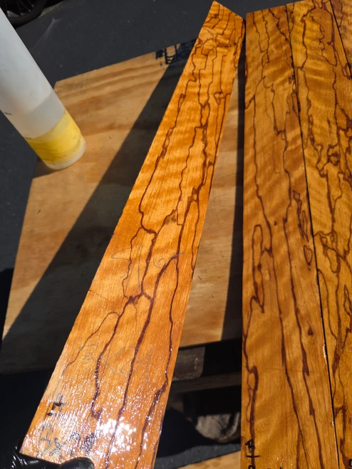 curly marblewood bass fingerboard 10.05.26.00A
