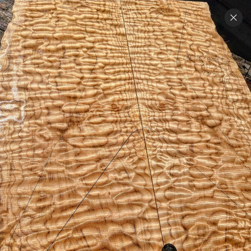 Explorer/ML sized Quilted maple bookmatch  top 9.18.26.003