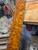 Gold camphor burl peppermill blank turning spindle  I