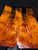 Orange red black boxelder burl stabilized  bookmatch 9.10.26.004