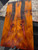 Orange red black boxelder burl stabilized  bookmatch 9.10.26.004