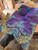 Northern lights triple dye boxelder burl stabilized  bookmatch 03
