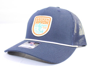 Navy Bass Patch Rope Hat