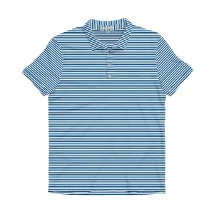 Boxwood Stripe Cotton Lyocell Polo