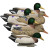 Battleship Mallard Flocked Heads Battleship Mallard Flocked Heads