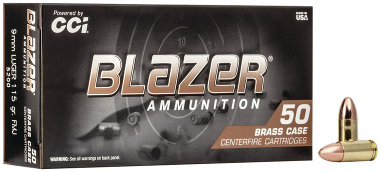 Blazer 9MM FMJ 115GR