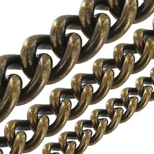 B8835 Antique Brass, Round Chain, Solid Brass-LL (36" length)