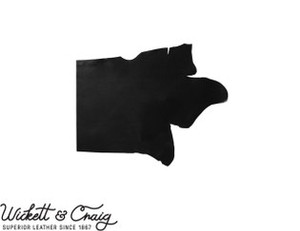 Wickett & Craig English Bridle Leather, Shoulder, Black