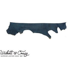 Wickett & Craig English Bridle Leather, Belly, Navy