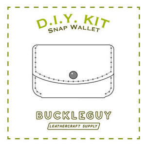 3-Pocket Snap Wallet Leather Pattern, PDF Template