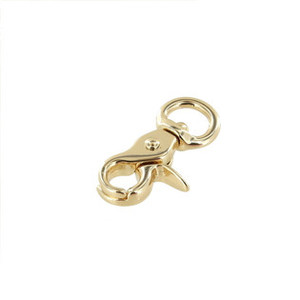 Mini Swivel Trigger Snap, Gold Plate 3/8"