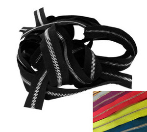 Riri Zipper, Metal 4, 6, 8, Assorted Tape, Assorted Teeth Odds & End Pieces, Total of 171"