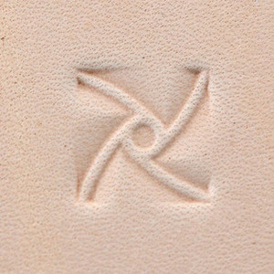 Geometric, 'X' Spin, Leather Stamping Tool, Multiple Sizes