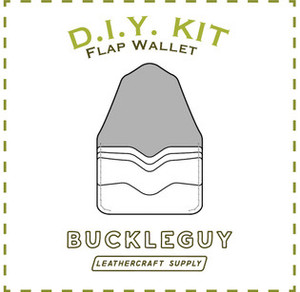 Flap Wallet Leather Pattern, PDF Template