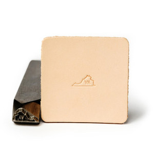 Leather State Stamp Virginia