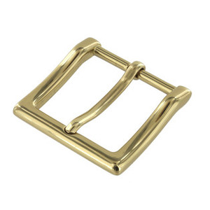 B8790 Polished Brass, Heel Bar Dress Buckle, Solid Brass-LL, Multiple Sizes