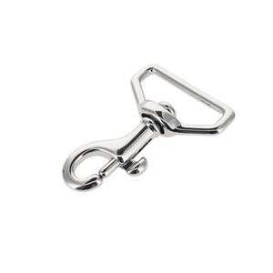 Solid Brass 1" Swivel Snap, Nickel Plate