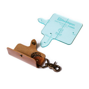 Acrylic pattern template for making a leather key holder
