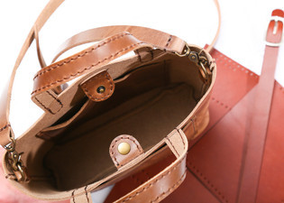 Mini Tote Bag Leather Pattern, PDF Template