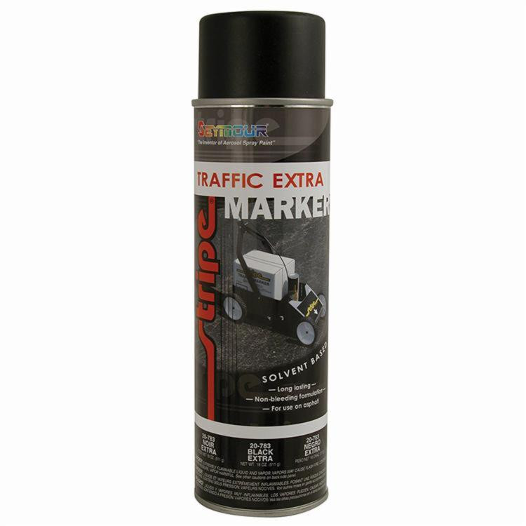 20 Oz Seymour 20783 Black Stripe SolventBased Inverted Traffic Extra