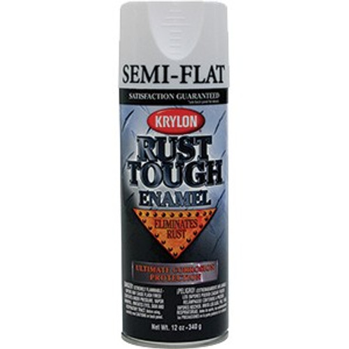 Krylon RTA9201 12 oz. Semi Flat White Rust Tough Spray