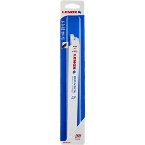 Lenox 20578 8" x 3/4" 18TPI Reciprocating Saw Blade 818R (5pk)