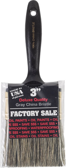 Wooster Z1101 3" Factory Sale Gray China Bristle Flat Paint Brush