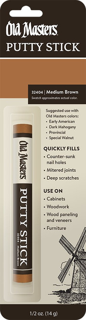 Old Masters 32404 Medium Brown Putty Stick