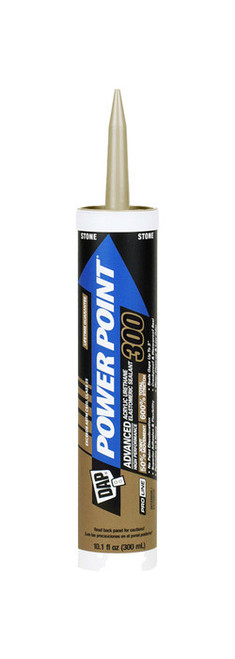 DAP 18940 10oz Stone Power Point 300 Acrylic Urethane Elastomeric Sealant - 12ct. Case