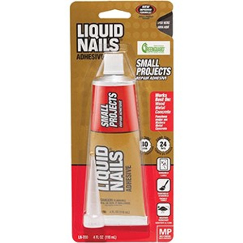 Liquid Nails LN-700 4 oz. Tube Multi Purpose Home Repair Adhesive 20 VOC