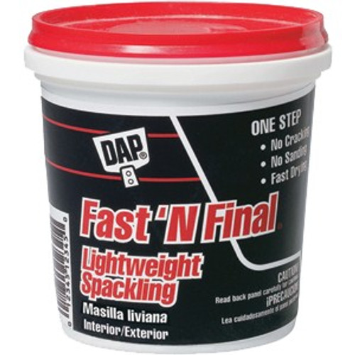 Dap 12141 Pt Lightweight Interior/Exterior Fast N Final Spackling