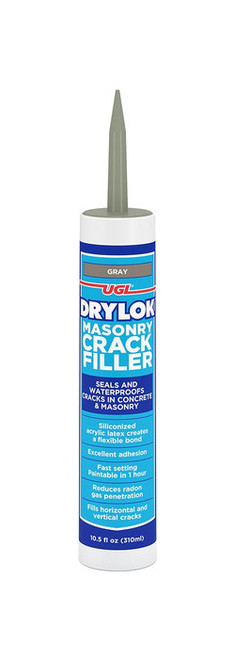 Drylok 30507 10.5oz Cartridge Gray Masonry Crack Filler - 10ct. Case