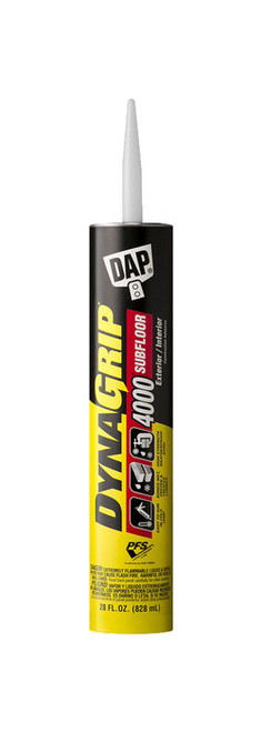 DAP 25117 28oz Dynagrip 4000 Subfloor Construction Adhesive - 12ct. Case