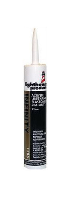 Lighthouse L585-10 10.3 oz. Clear Infinity Acrylic Urethane Sealant - 12ct Case