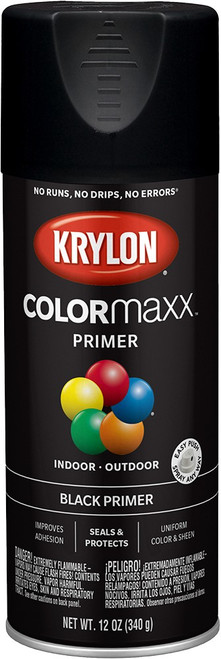 Krylon K05581007 12 oz. Black Primer COLORmaxx Spray