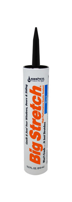 Sashco 10004 10.5 oz. Black Big Stretch - 12ct. Case