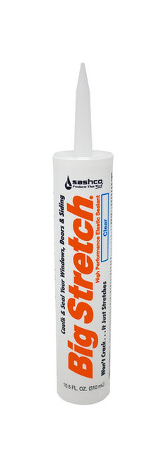 Sashco 10006 10.5 oz. Clear Big Stretch - 12ct. Case